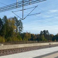 Ny plattform på Njurunda resecentrum. Foto: Trafikverket