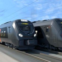 Norske Tog satsar på nya tåg med ny teknik för interiör. Illustration: Norske Tog
