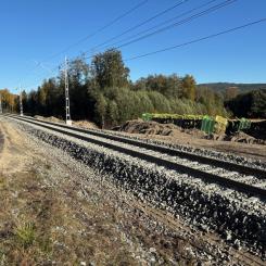 De branta sluttningarna med fallhöjder upp till 200 meter bidrog till att vattnet samlades snabbt och med stor kraft Foto: Skogsindustrierna/Privat
