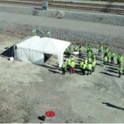 Med en ny godsbangård förbättras kapaciteten för godstrafiken på järnvägen. Foto: Trafikverket