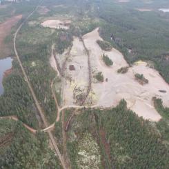 Terminalen blir strategiskt placerad mitt i Sverige och bland de största i sitt slag. Foto: Inlandsbanan