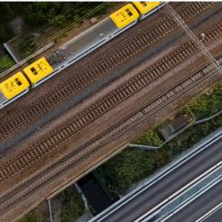 Ostlänken är en 16 mil ny järnväg mellan Järna och Linköping och den första delen av nya stambanor i Sverige. Foto: Trafikverket