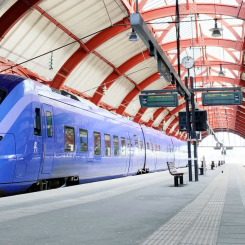 Pågatågen 40 år firas på Malmö C. Foto: Skånetrafiken