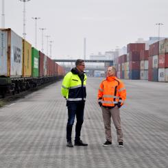 Kombiterminal Foto: Port of Helsingborg
