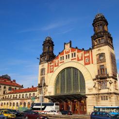 Prags centrala järnvägsstation. Foto: Wikipedia Common Lic, kredit: Tiia Monto