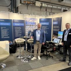 Børre Andersen och Dagfinn Berge representerade Railsupport på järnvägsmässan Train & Rail.