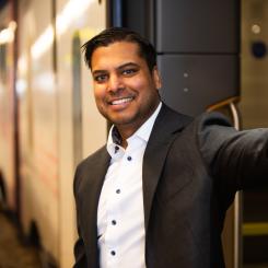 Sheron Fernando, affärschef för Transdevs uppdrag Mälartåg om första driftveckan. Foto: Transdev
