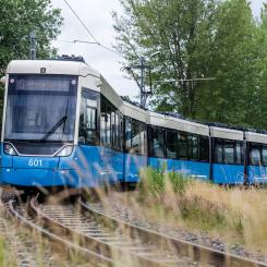 M34 Västtrafiks nya spårvagn. Foto: Västtrafik