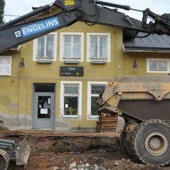 Stationsområdet i Säter återöppnar för tågtrafik. Foto: Trafikverket