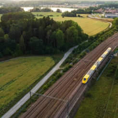 Sträckan Sillekrog– Sjösa är cirka 19 kilometer lång. Foto: Trafikverket