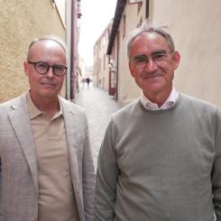 Jonas Abrahamsson, VD SJ och Roberto Maiorana, GD Trafikverket. Fotograf: Trafikverket