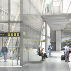 Västlänken Station Haga. Bild: Abako Arkitektkontor