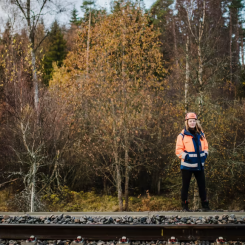 Sveab Järnväg tar uppdrag på Storliens driftplats. Foto: Sveab
