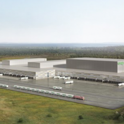 Coop bygger två egna tågspår på en kilometer där deras 600 meter långa tåg med varor kan lasta och lossa. Bild: Eskilstuna Logistikpark