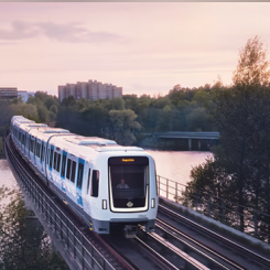 Fyra av fem reser med kollektivtrafiken. Foto: SL