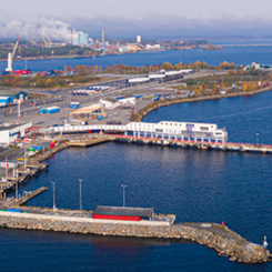 Ny tåglinje mellan Umeå hamn och Göteborg. Foto: Inab
