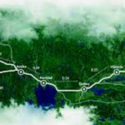 Trafikverket ska utreda förutsättningarna för sträckan Oslo-Stockholm. Karta: Oslo-Sthlm 2.55