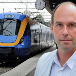 - Nu kan vi på allvar se fram emot en toppmodern järnväg mellan Umeå och Luleå, säger Rickard Carstedt, regionråd (S) Region Västerbotten. Foto: Region Västerbotten