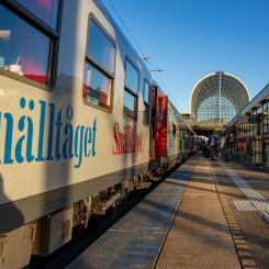 Nattåget mot Österrike i Höje Taastrup. Foto: Snälltåget