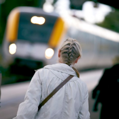 Resandet med kollektivtrafiken börjar närma sig nivåerna innan pandemin. Foto: Thomas Harrysson