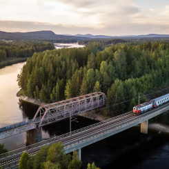 Sweco har fått i uppdrag att projektera två delsträckor för Norrbotniabanan. Foto: Marcel Köppe, Trafikverket
