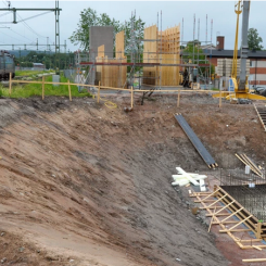 Stationsområdet och bangården i Säter uppgraderas. Foto: Trafikverket