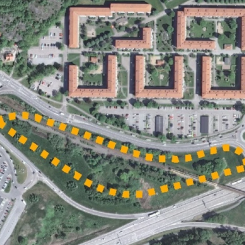 Trafikverket dubbelspår vid Brunnsbo för att minska störningskänsligheten i järnvägssystemet. Foto: Trafikverket