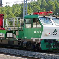 Adif bygger ut järnvägslinjen Barcelona-Girona-Portbou. Arkivbild