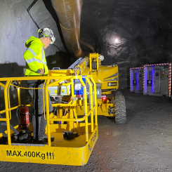 Blå linjen i Stockholms tunnelbanenät förlängs från Kungsträdgården till Nacka. Foto: Implenia