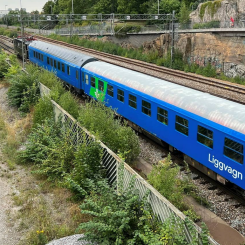 Nu har första nattåget till Hamburg avgått från Stockholm C. Foto: SJ