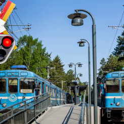 Bussar sätts in hela 2023 när SL rustar Saltsjöbanan för tätare trafik. Foto: SL