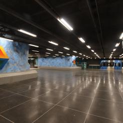 Station Stadion på röda linjen. Foto: Andrzej Otrębski/Wikimedia Commons/https://commons.wikimedia.org/wiki/File:Stockholm_metro_Stadion_2.jpg