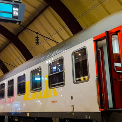 Snälltåget pausar nattåget till Berlin. Foto: Snälltåget