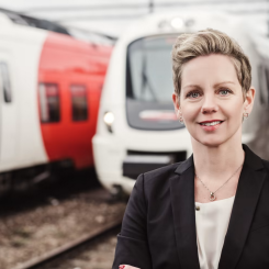 Sofia Malander, vd Östgötatrafiken. Foto: Stockholmsmässan