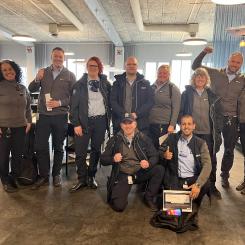 Samira och Robert kommer representera Göteborgs Spårvägar i EM i Frankfurt i september. Foto: Göteborgs Spårvägar