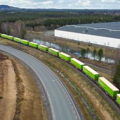 Tåget körs helt i egen regi. Foto: Bring