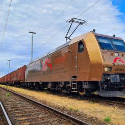 Många avfallstransporter transporteras nu via järnväg, särskilt på rutterna längs den europeiska nord-syd-korridoren. Foto: TX Logistik
