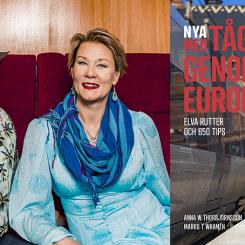 Resejournalisterna Marko T Wramén och Anna W Thorbjörnsson är tillbaka med en ny bok om tågsemestrande. Foto: Bokförlaget Polaris
