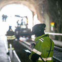 Tågtunnelinspektion. Foto: Norconsult