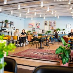 Restaurang vid Tammerfors järnvägsstation i Finland. Foto: Visit Tampere