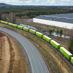 Bring Intermodal förbättrar tågtransporterna mellan Oslo och Torsvik i Jönköping. Foto: Bring