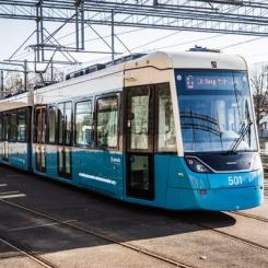 Totalt har 40 spårvagnar av typen M33 levererats till Göteborg. Foto: Eddie Löthman