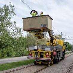 Händelserna påverkade kollektivtrafiken kraftigt när strömmen behövde brytas i stora delar av nätet. Foto: Göteborgs spårvägar