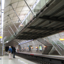 Den nya tunnelbanelinjen i Bilbao får fem stationer. Foto: Bilbao Metro