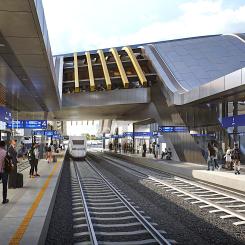 Bygget av huvudsträckan och terminalen i Ülemiste kommer att ge en bättre anslutning till Europa samt nya möjligheter för den lokala ekonomin. Illustration: Rail Baltica