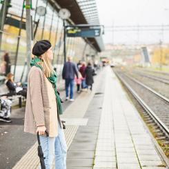 I mars förbättrades punktligheten för Krösatågen i Jönköpings län jämfört med tidigare månader. Foto: Länstrafiken