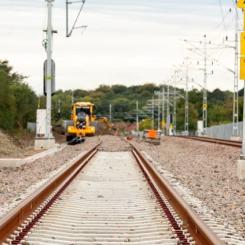 Halva tågstoppet avklarat. Foto: Trafikverket
