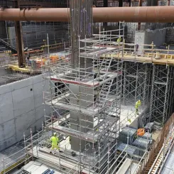 En ny tågstation växer fram i Korsvägen. Foto: Trafikverket