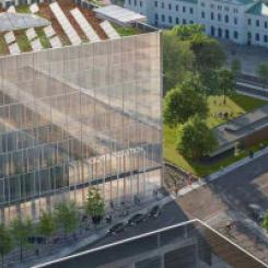 Gestaltning av mittuppgången för Västlänkens station Centralen. Bild: Göteborgs stad