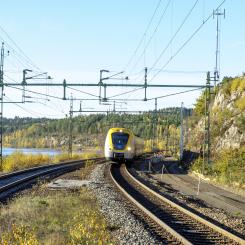Slut på tågstoppen mellan Göteborg och Mölndal. Pressfoto: Birgitta Lagerlöf